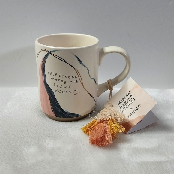 Morgan Harper Nichols Fringe Keep Looking Stoneware Coffee Cup Mug 11 Oz - Picture 2 of 14